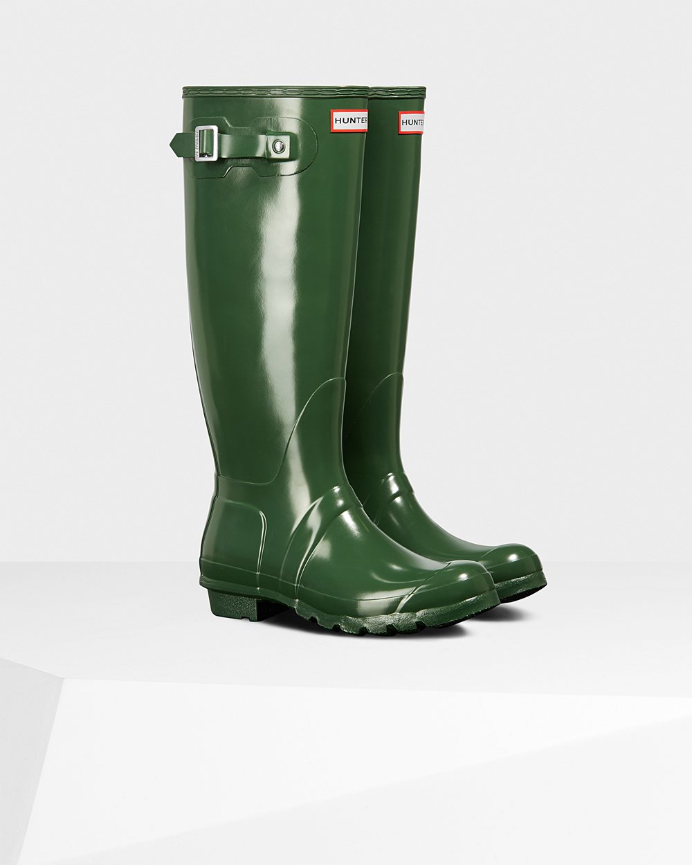Botas De Altas Hunter Mujer Verde Original Gloss 739048-KTM